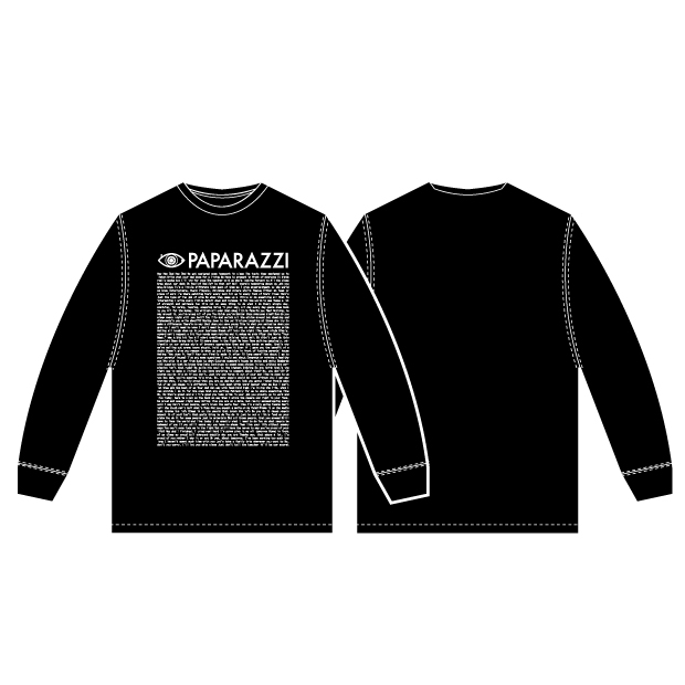 PAPARAZZI ロングTシャツ – RADWIMPS ONLINE STORE PAPARAZZI ロングTシャツ – RADWIMPS ONLINE STORE