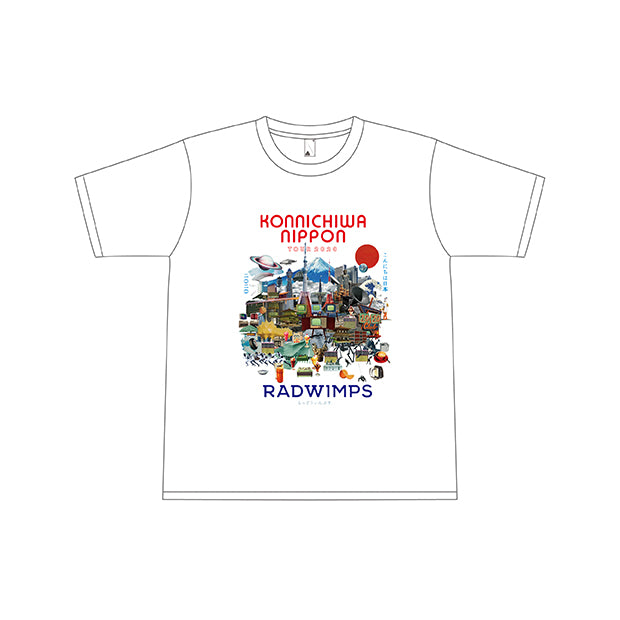 こんにちは日本Tシャツ (ホワイト)