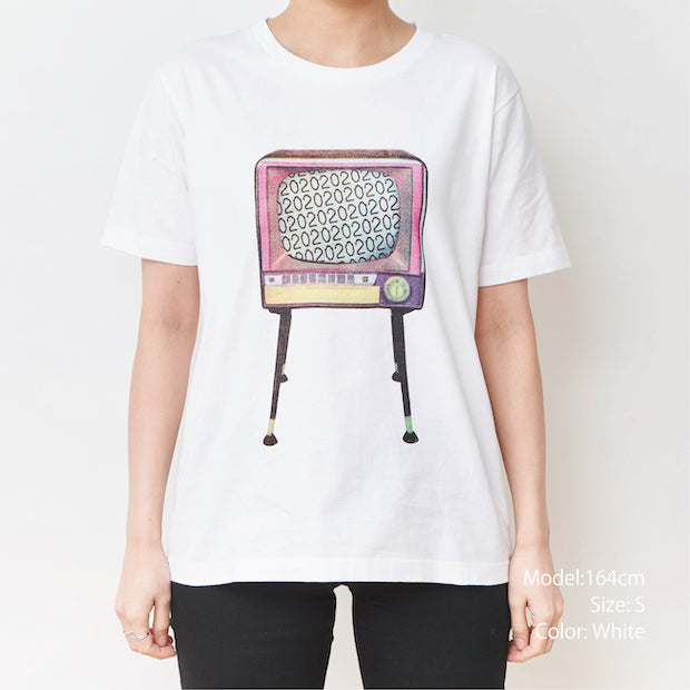 テレビTシャツ (ホワイト)