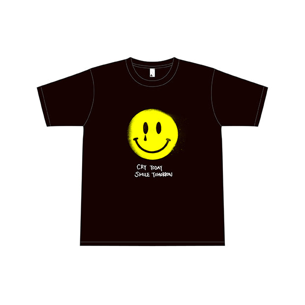 CRY SMILE Tシャツ (ブラック)