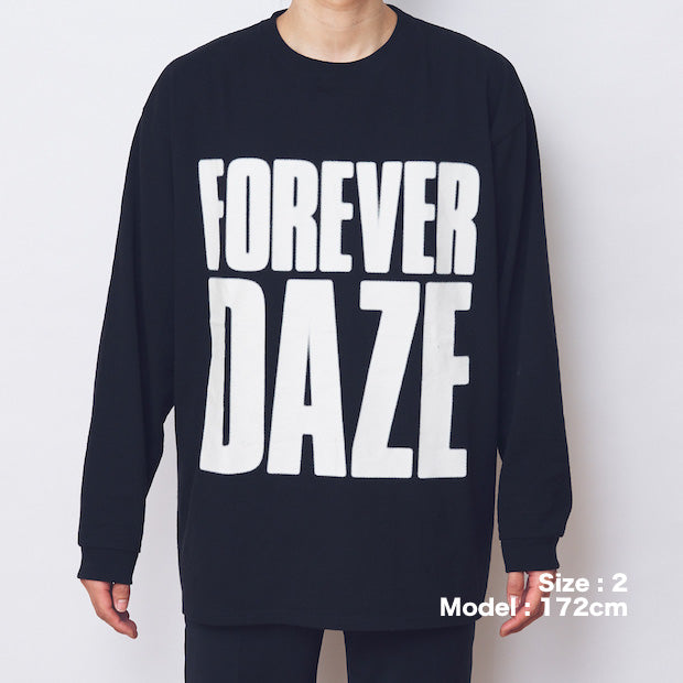 FOREVER DAZE ロングTシャツ21-22（黒）