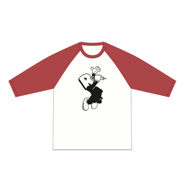 R-kun T-shirt 2021 (madder red &amp; off-white)