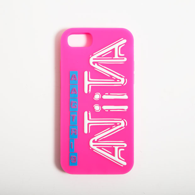 Silicone iPhone case (pink)