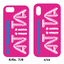 Silicone iPhone case (pink)