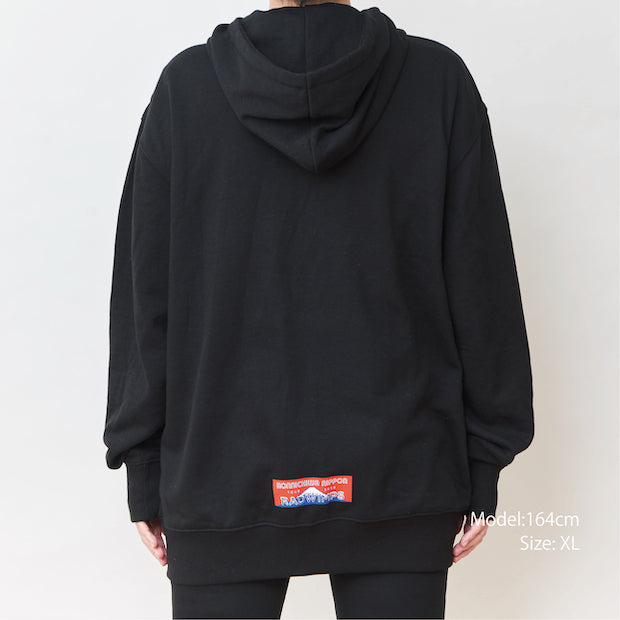 Hooded zip-up parka