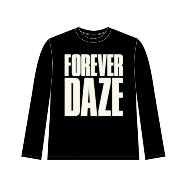 FOREVER DAZE Long T-shirt 21-22 (Black)